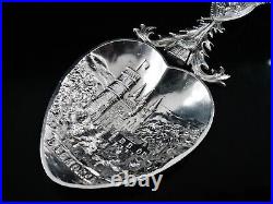 Scottish Provincial Sterling Silver Balmoral Caddy Spoon, Ballater 1928