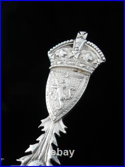 Scottish Provincial Sterling Silver Balmoral Caddy Spoon, Ballater 1928