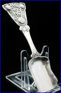 Scottish Provincial Sterling Silver Caddy Spoon, Alexander Ritchie, IONA 1914
