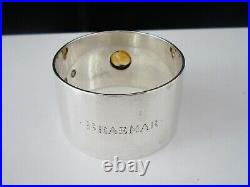 Scottish Provincial Sterling Silver Cairngorm Napkin Ring, William Robb Ballater