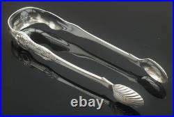 Scottish Provincial Sterling Silver Sugar Tongs, Robert Keay of PERTH, 1845