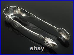 Scottish Provincial Sterling Silver Sugar Tongs, Robert Keay of PERTH, 1845