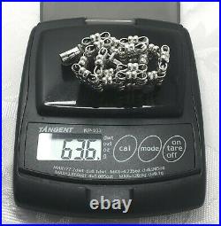 Scottish STERLING SILVER Bracelet Unusual Links 7.5 HMK HEAVY 63.6g PRO REFURB