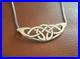Scottish Sheila Fleet Sterling Silver Lover's Knot Celtic Pendant Necklace