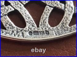 Scottish Sheila Fleet Sterling Silver Lover's Knot Celtic Pendant Necklace