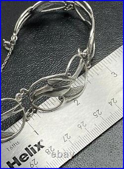 Scottish Shetland STERLING SILVER Bracelet 7 Tern Bird Orig Box HM1975 G/QTY