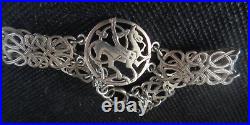 Scottish Shetland Silver QUENDALE HORSE Bracelet h/m 1975 Edinburgh