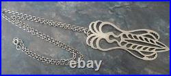 Scottish Shetland VERY LARGE Sterling Silver Pendant h/m Edinburgh 1994