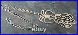 Scottish Shetland VERY LARGE Sterling Silver Pendant h/m Edinburgh 1994