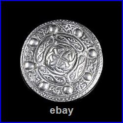 Scottish Shield Silver Brooch Dated 1947