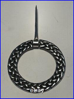 Scottish Silver Iona Annular brooch designed by Alexander Ritchie