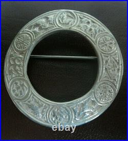 Scottish Silver Iona Celtic Zoomorphic Brooch h/m Edinburgh 1937 Shipton & Co