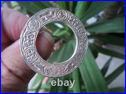 Scottish Silver Iona Celtic Zoomorphic Brooch h/m Edinburgh 1937 Shipton & Co