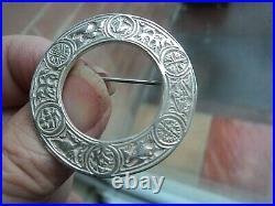 Scottish Silver Iona Celtic Zoomorphic Brooch h/m Edinburgh 1937 Shipton & Co