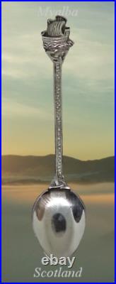 Scottish Silver Iona Viking Longship Spoons Robert Allison Alexander Ritchie