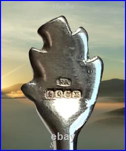 Scottish Silver Iona Viking Longship Spoons Robert Allison Alexander Ritchie