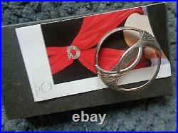 Scottish Silver LARGE Mackintosh SCARF Brooch + Box Ola Gorie 1992 Edinburgh