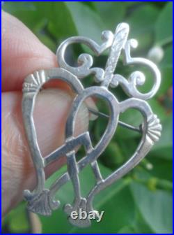 Scottish Silver Luckenbooth Brooch Stg hm 1991 Edinburgh Tony Michael Holland