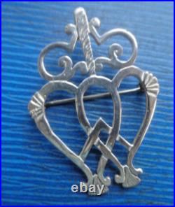 Scottish Silver Luckenbooth Brooch Stg hm 1991 Edinburgh Tony Michael Holland Scottish Silver Luckenbooth Brooch Stg hm 1991 Edinburgh Tony Michael Holland