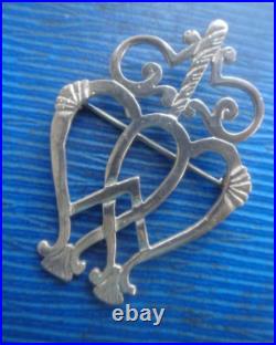 Scottish Silver Luckenbooth Brooch Stg hm 1991 Edinburgh Tony Michael Holland