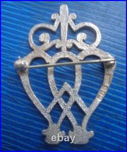Scottish Silver Luckenbooth Brooch Stg hm 1991 Edinburgh Tony Michael Holland