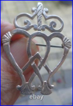 Scottish Silver Luckenbooth Brooch Stg hm 1991 Edinburgh Tony Michael Holland