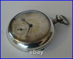 Scottish Silver Pair Cased Fusee Pocket Watch, George Mutch, Ellon