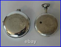 Scottish Silver Pair Cased Fusee Pocket Watch, George Mutch, Ellon