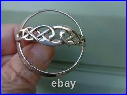 Scottish Sterling Silver Celtic SCARF Brooch Ola Gorie h/m 1991/3 Edinburgh