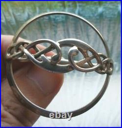 Scottish Sterling Silver Celtic SCARF Brooch Ola Gorie h/m 1991/3 Edinburgh