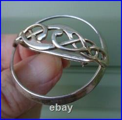 Scottish Sterling Silver Celtic SCARF Brooch Ola Gorie h/m 1991/3 Edinburgh