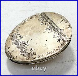 Scottish Sterling Silver Cowry Shell Snuff Box, George III 1799