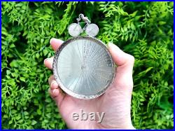 Scottish Sterling Silver Cycling Medallion Antique Victorian