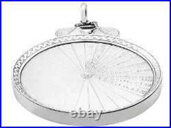 Scottish Sterling Silver Cycling Medallion Antique Victorian