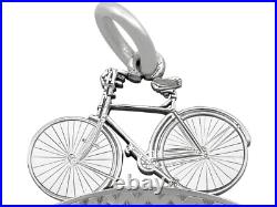 Scottish Sterling Silver Cycling Medallion Antique Victorian