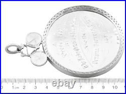 Scottish Sterling Silver Cycling Medallion Antique Victorian
