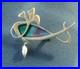 Scottish Sterling Silver & Enamel + Pearl Whale Brooch Pat Cheney c. 1980s