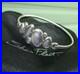 Scottish Sterling Silver & Enamel SHORELINE PEBBLE Bracelet Bangle Sheila Fleet