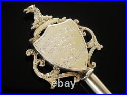 Scottish Sterling Silver Gilt Presentation Key, Camelon Mariners Day, HM 1908