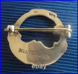 Scottish Sterling Silver Hunterston Brooch h/m 1978 Edinburgh Celtic Arts