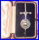 Scottish Sterling Silver Iona Celtic Sword & Shield Brooch