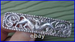 Scottish Sterling Silver Iona Mystical Beast Zoomorphic Brooch h/m 1953 Chester