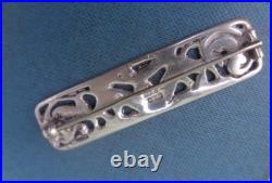 Scottish Sterling Silver Iona Mystical Beast Zoomorphic Brooch h/m 1953 Chester