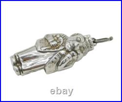 Scottish Sterling Silver Novelty Carpenter Baby Rattle Bell Antique 1929 Glasgow