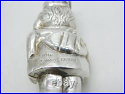 Scottish Sterling Silver Novelty Carpenter Baby Rattle Bell Antique 1929 Glasgow