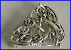 Scottish Sterling Silver Ola Gorie Orkney Zoomorphic Coppergate Brooch 1997