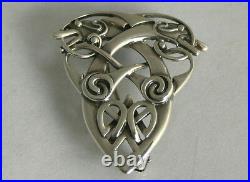 Scottish Sterling Silver Ola Gorie Orkney Zoomorphic Coppergate Brooch 1997