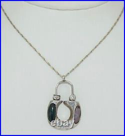 Scottish Sterling Silver PadLock Necklace