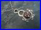 Scottish Sterling Silver Pendant + Chain Caithness Glass h/m 1971 Edinburgh