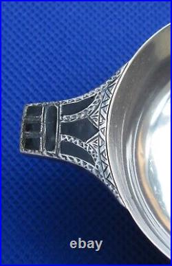 Scottish Sterling Silver Quaich Drinking Cup J W Kirwan Edinburgh Antique 1910